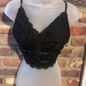 Elegant Black Lace Bralette